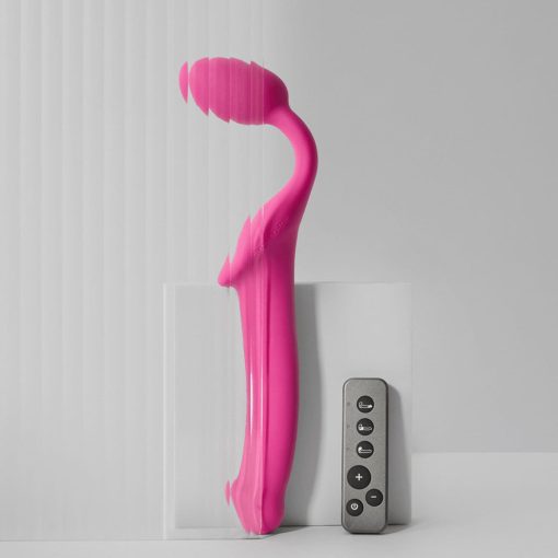 Strap-On-Me Vibrating Bendable Strap-On Xl Fuchsia - Image 3