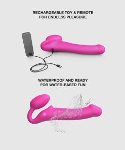 Strap-On-Me Vibrating Bendable Strap-On Xl Fuchsia