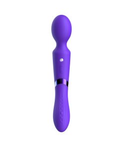 Luv Inc DE39 Double-Ended Luv Wand – Dual Motor Vibrator, Dark Purple
