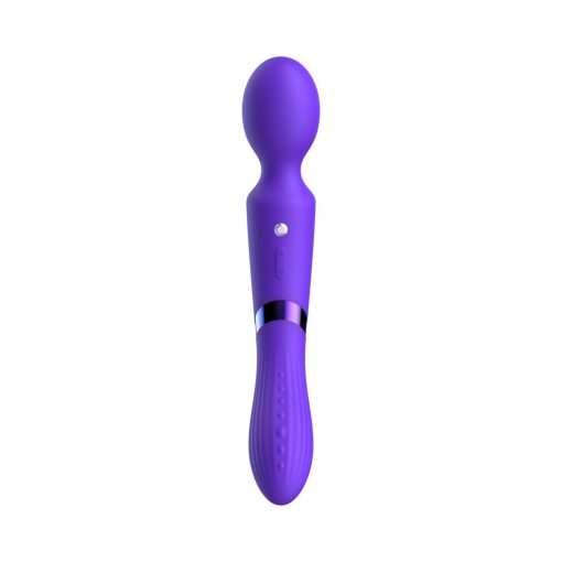 Luv Inc DE39 Double-Ended Luv Wand – Dual Motor Vibrator, Dark Purple - Image 2