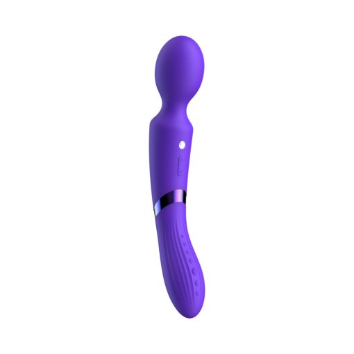 Luv Inc DE39 Double-Ended Luv Wand – Dual Motor Vibrator, Dark Purple - Image 3