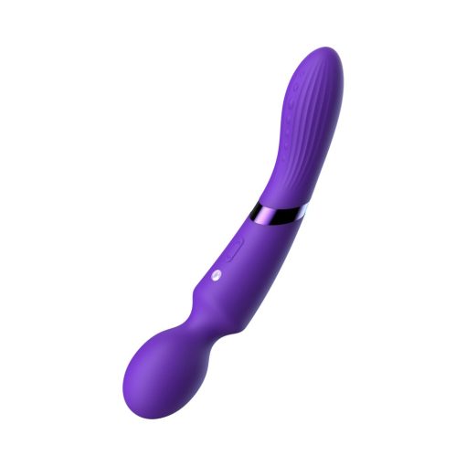 Luv Inc DE39 Double-Ended Luv Wand – Dual Motor Vibrator, Dark Purple - Image 4