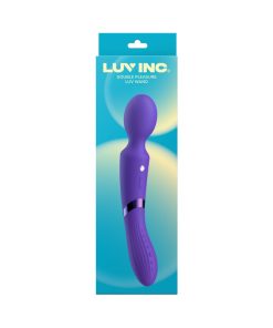 Luv Inc DE39 Double-Ended Luv Wand – Dual Motor Vibrator, Dark Purple