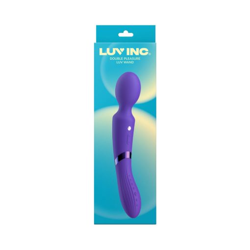 Luv Inc DE39 Double-Ended Luv Wand – Dual Motor Vibrator, Dark Purple - Image 5