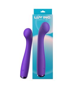 Luv Inc GS17 G-Spot Luv Vibe – Curved Silicone Vibrator, Dark Purple