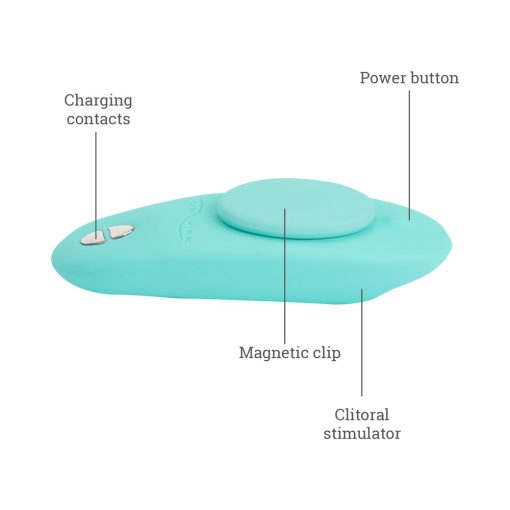 We-Vibe Moxie+ Wearable Clitoral Vibrator – App Controlled, Teal - Image 10