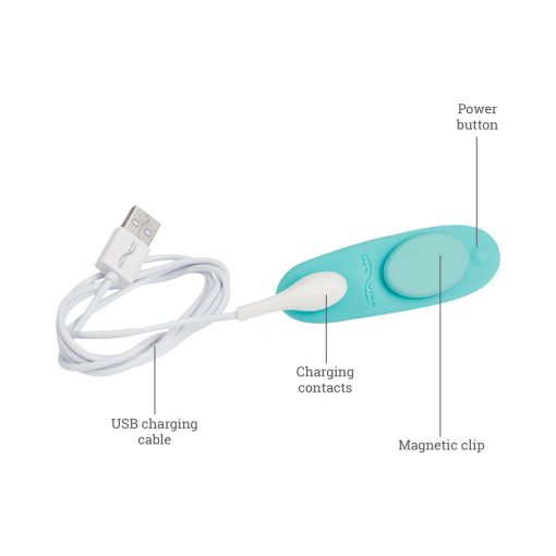 We-Vibe Moxie+ Wearable Clitoral Vibrator – App Controlled, Teal - Image 11