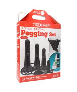 Vac-U-Lock Silicone Pegging Set Black