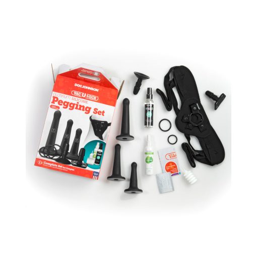 Vac-U-Lock Silicone Pegging Set Black - Image 7