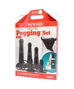 Vac-U-Lock Silicone Pegging Set Black