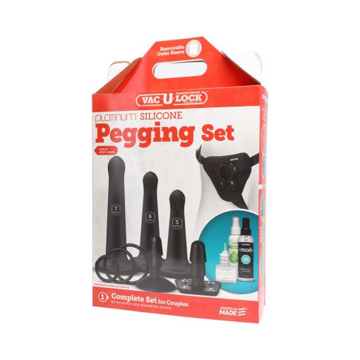 Vac-U-Lock Silicone Pegging Set Black - Image 8