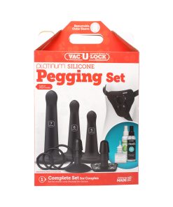 Vac-U-Lock Silicone Pegging Set Black