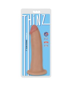Curve Toys Thinz 7 In. Slim Dildo With Suction Cup Beige