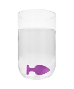 Ouch! Flexible Silicone Diamond Heart Butt Plug Purple Extra Large