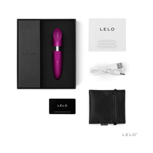 Lelo Mia 2 Rechargeable Lipstick Vibrator Deep Rose
