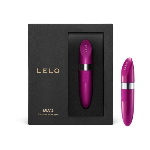 Lelo Mia 2 Rechargeable Lipstick Vibrator Deep Rose - Image 3