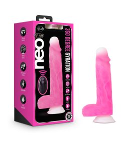 Neo Elite Roxy 8 In. Silicone Gyrating Dildo With Balls Pink