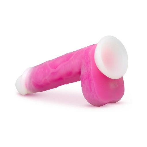 Neo Elite Roxy 8 In. Silicone Gyrating Dildo With Balls Pink - Image 5