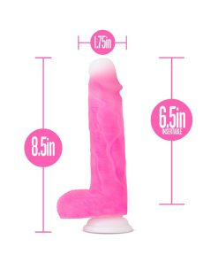 Neo Elite Roxy 8 In. Silicone Gyrating Dildo With Balls Pink