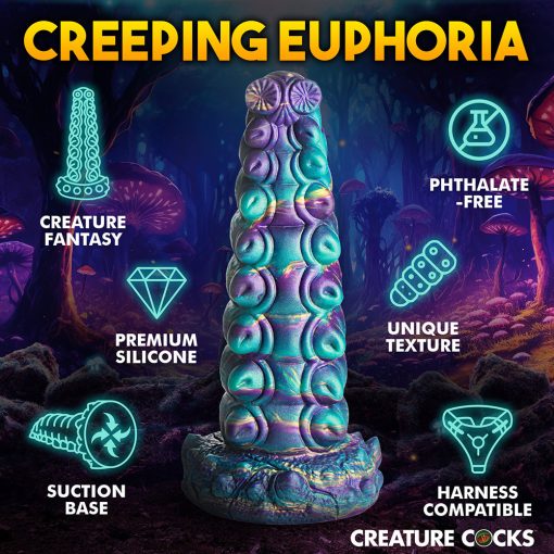 Fantasy Silicone Dildo – Creature Cocks Chrysalis Alien Suction Cup Toy - Image 12
