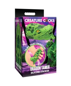 Creature Cocks Dragon Tamer Silicone Stroker Green