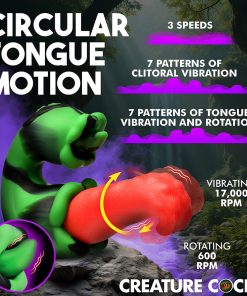 Creature Cocks Tongue Lasher Silicone Vibrator