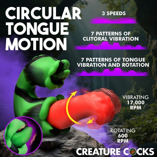 Creature Cocks Tongue Lasher Silicone Vibrator - Image 11