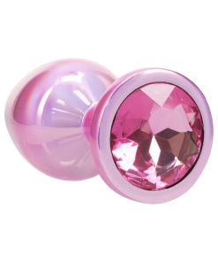 Metal Anal Plug Set – Pink Jeweled 3-Piece Aluminum Paris Collection