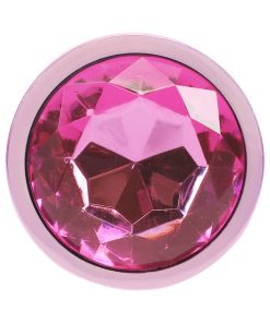 Metal Anal Plug Set – Pink Jeweled 3-Piece Aluminum Paris Collection