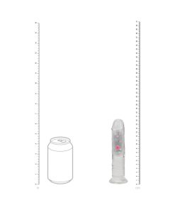 Vibrating Dildo 6 Inch – Clear Remote Control Suction Rechargeable Dildo