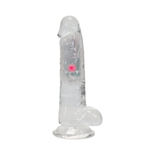 Vibrating Dildo With Balls – Wireless Rechargeable Clear Realistic Suction Toy - Image 2