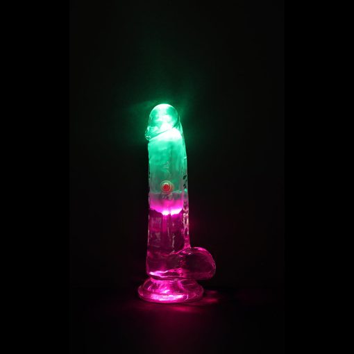 Vibrating Dildo With Balls – Wireless Rechargeable Clear Realistic Suction Toy - Image 6