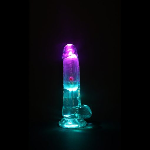 Vibrating Dildo With Balls – Wireless Rechargeable Clear Realistic Suction Toy - Image 7