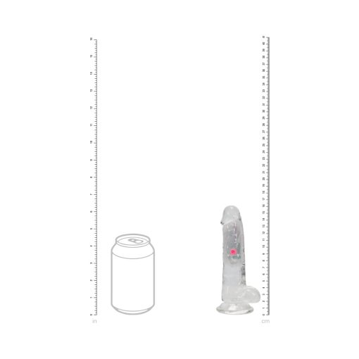 Vibrating Dildo With Balls – Wireless Rechargeable Clear Realistic Suction Toy - Image 8