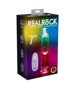 Vibrating Dildo 7 Inch – Clear Remote Control Suction Rechargeable Dildo
