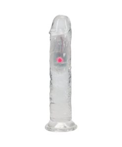 Vibrating Dildo 7 Inch – Clear Remote Control Suction Rechargeable Dildo