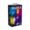 Vibrating Dildo With Balls – 7 Inch Clear Remote Control Rechargeable Toy