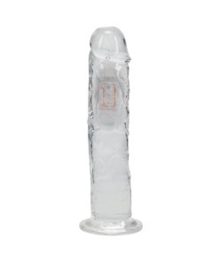 Vibrating Dildo 8 Inch – Wireless Rechargeable Clear Realistic Suction Toy