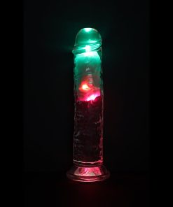 Vibrating Dildo 8 Inch – Wireless Rechargeable Clear Realistic Suction Toy