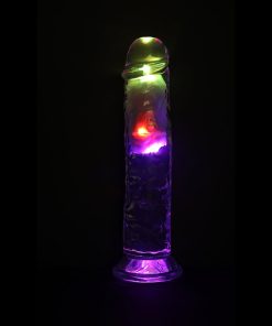 Vibrating Dildo 8 Inch – Wireless Rechargeable Clear Realistic Suction Toy
