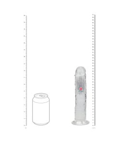 Vibrating Dildo 8 Inch – Wireless Rechargeable Clear Realistic Suction Toy