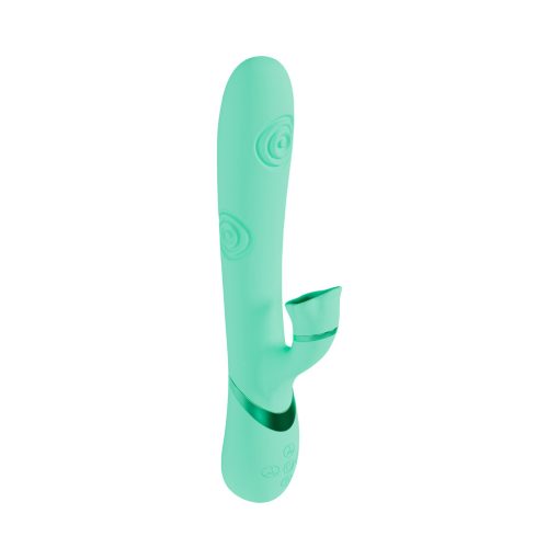 G-Spot and Clit Vibrator – VIVE Fiore Air Wave & Tapping Stimulator Green - Image 4