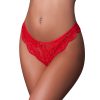 Magic Silk Sweetums Split Crotch Panty Cherry S/M