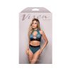 Fantasy Vixen Deep Dive Leopard Cut-Out Lingerie Set – Black/Blue O/S