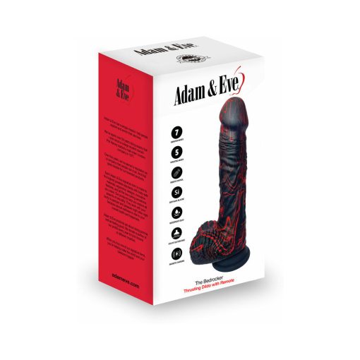 Adam & Eve Bedrocker Thrusting & Gyrating Dildo with Remote Control