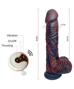 Adam & Eve Bedrocker Thrusting & Gyrating Dildo with Remote Control