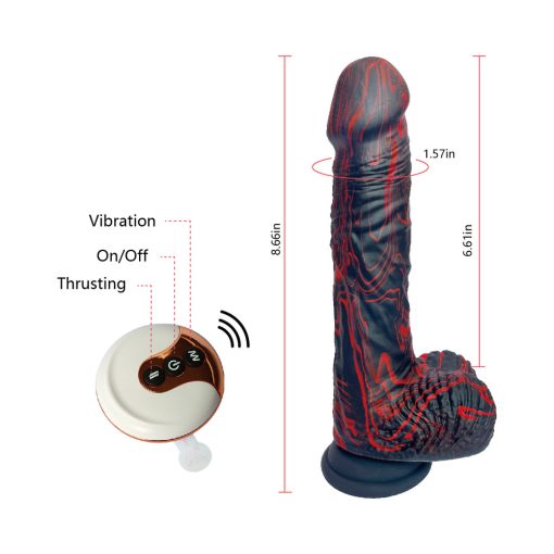 Adam & Eve Bedrocker Thrusting & Gyrating Dildo with Remote Control - Image 12