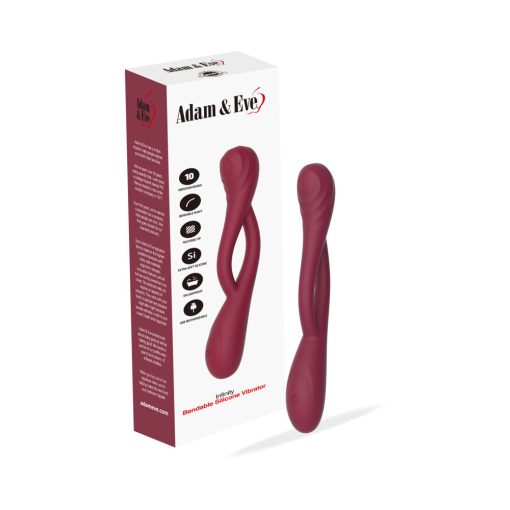 Adam & Eve Infinity Bendable Silicone Vibrator – 10 Vibration Modes
