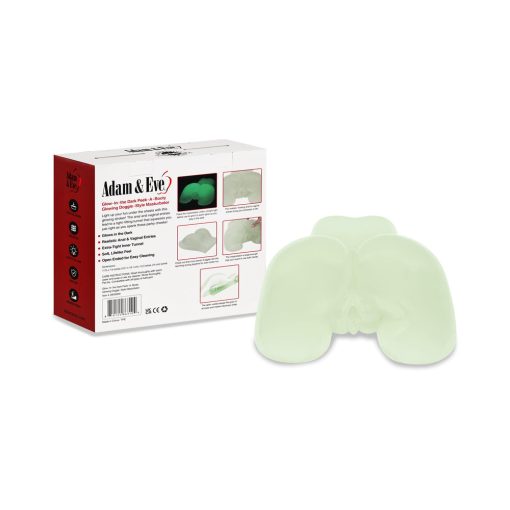Adam & Eve Glow-In-The-Dark Peek-A-Booty Dual Entry Masturbator - Image 2