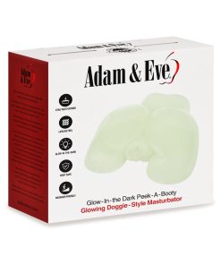Adam & Eve Glow-In-The-Dark Peek-A-Booty Dual Entry Masturbator
